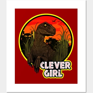 Clever Girl Raptor Posters and Art